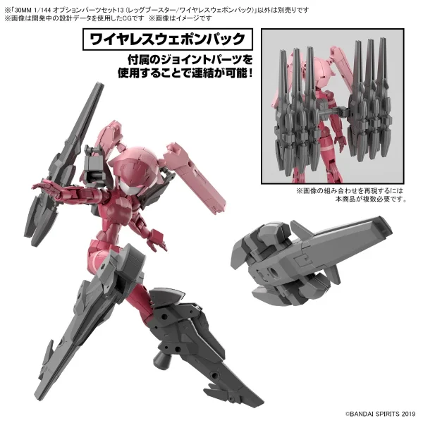 1/144 30MM OPTION PARTS SET 13 (LEG BOOSTER / WIRELESS WEAPON PACK) 3
