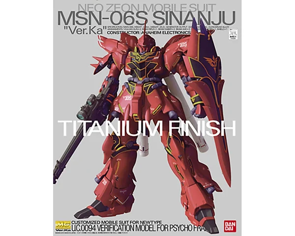 MG 1/100 MSN06S SINANJU VER. KA TITANIUM FINISH 1